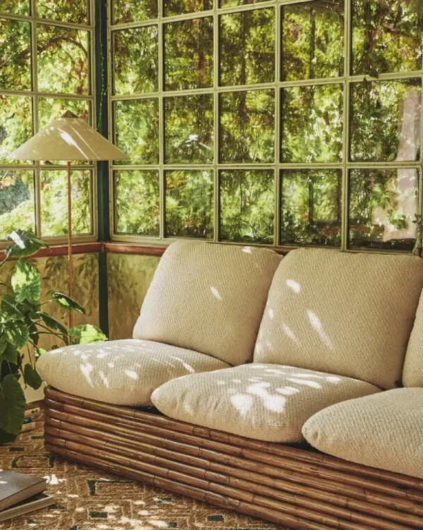 GUBI Terrassenmöbel | Sofas Und Liegen^Bohemian 72 Sofa, Rattan – Diagonal Boucle 007