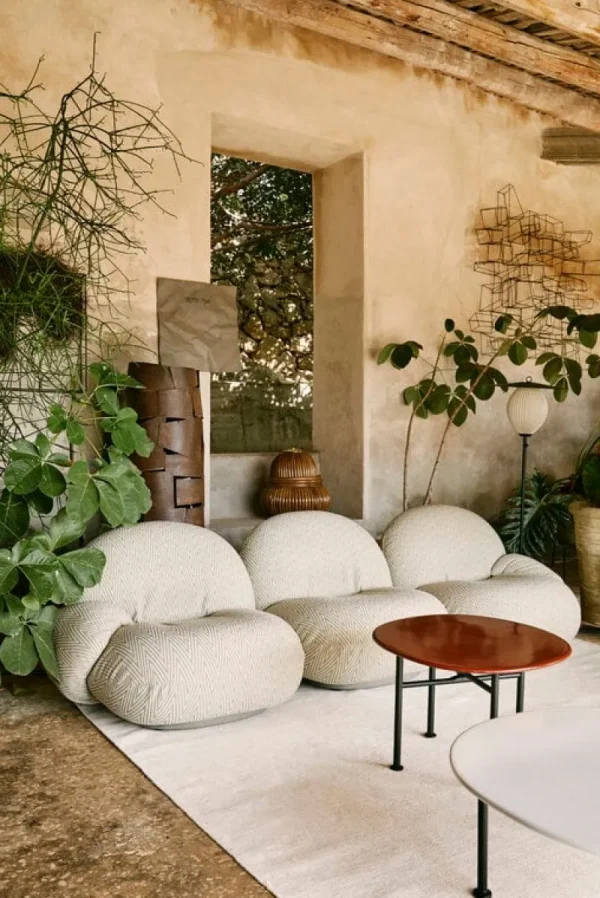 New Works Stehleuchten-GUBI Bohemian 72 Stehleuchte, Rattan