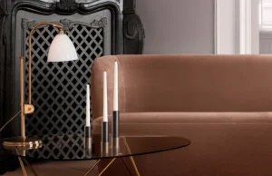 applicata Kerzen Und Kerzenhalter-GUBI Candlestick Kerzenhalter, 17 cm, Antikmessing