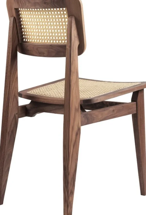 Artek Sitzgelegenheiten-GUBI C-Chair, Korbgeflecht - Walnuss geölt
