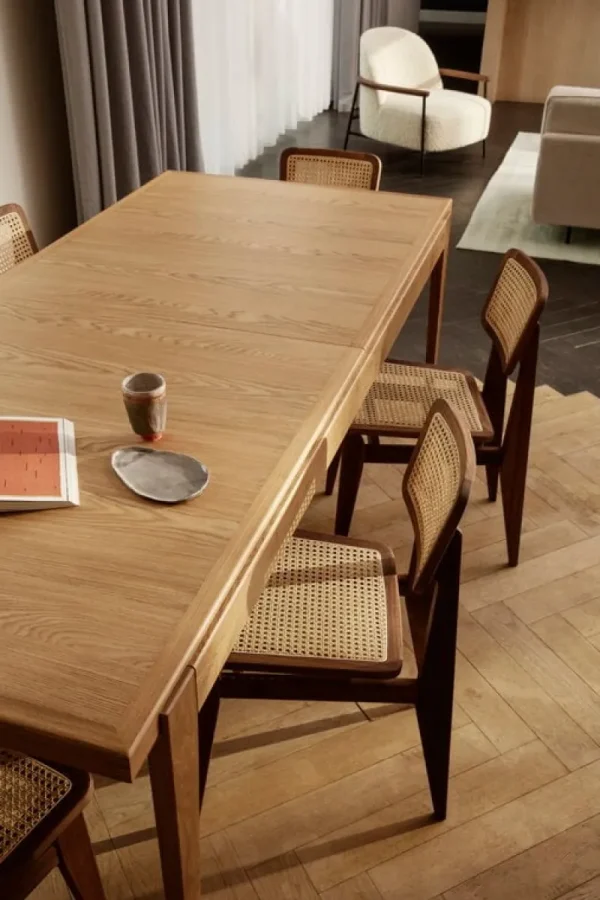 Artek Sitzgelegenheiten-GUBI C-Chair, Korbgeflecht - Walnuss geölt