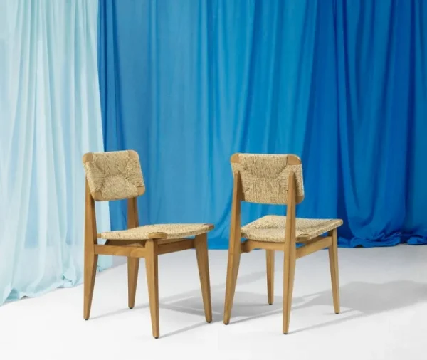 GUBI Terrassenmöbel | Sitzgelegenheiten^C-Chair Outdoor, Korbgeflecht, Teakholz