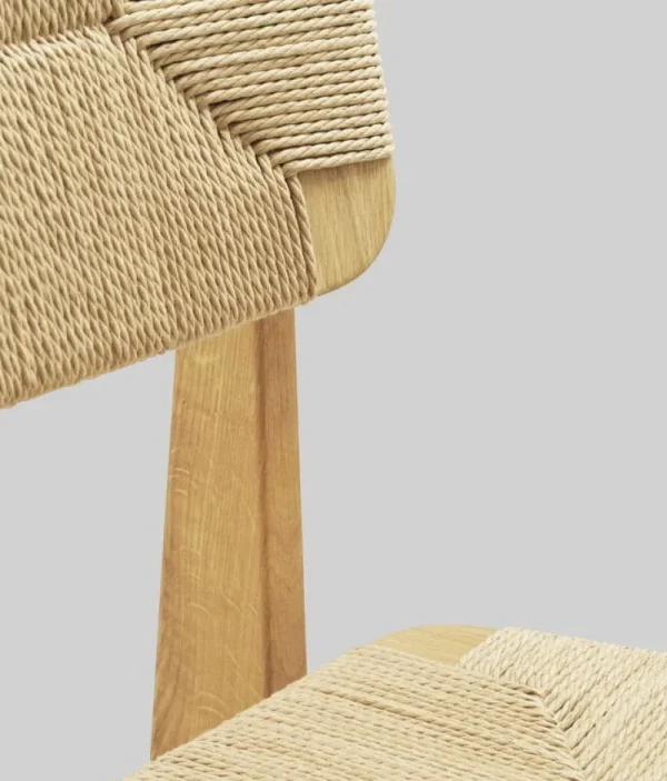 GUBI Terrassenmöbel | Sitzgelegenheiten^C-Chair Outdoor, Korbgeflecht, Teakholz