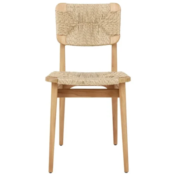 GUBI Terrassenmöbel | Sitzgelegenheiten^C-Chair Outdoor, Korbgeflecht, Teakholz