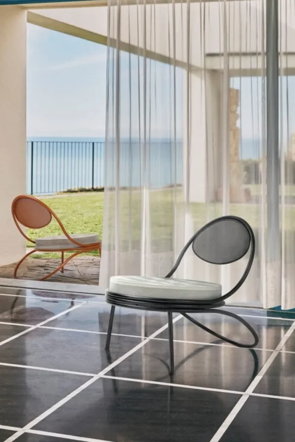 GUBI Terrassenmöbel | Sitzgelegenheiten^Copacabana Loungesessel, Orange - Limonta Leslie 40