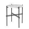 GUBI Tische-Couchtisch TS, 40 cm, schwarz – weißer Marmor