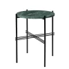 &Tradition Tische-GUBI Couchtisch TS, 40 cm, schwarz – grüner Marmor