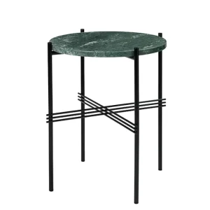 &Tradition Tische-GUBI Couchtisch TS, 40 cm, schwarz – grüner Marmor