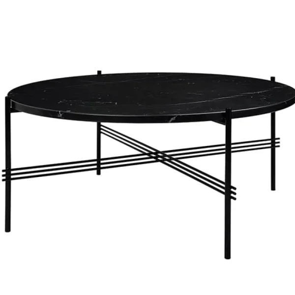 &Tradition Tische-GUBI Couchtisch TS, 80 cm, schwarz – schwarzer Marmor