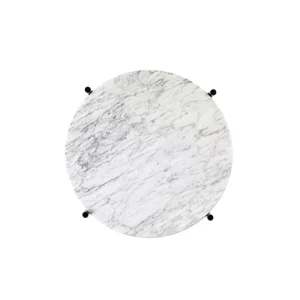 GUBI Tische-Couchtisch TS, 40 cm, schwarz – weißer Marmor