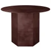 GUBI Tische-Epic Couchtisch, rund, 60 cm, Stahl, Earthy Red