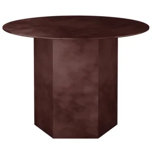 GUBI Tische-Epic Couchtisch, rund, 60 cm, Stahl, Earthy Red