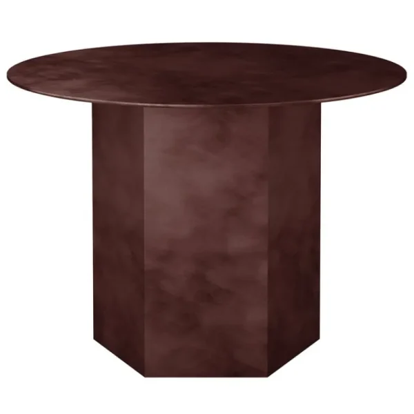 GUBI Tische-Epic Couchtisch, rund, 60 cm, Stahl, Earthy Red