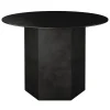GUBI Tische-Epic Couchtisch, rund, 60 cm, Stahl, Midnight Black