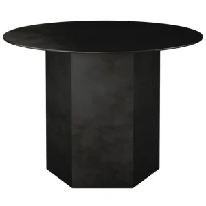 GUBI Tische-Epic Couchtisch, rund, 60 cm, Stahl, Midnight Black