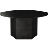 GUBI Tische-Epic Couchtisch, rund, 80 cm, Stahl, Midnight Black