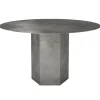 Woud Tische-GUBI Epic Esstisch, rund, 130 cm, Stahl, Misty Grey