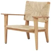 GUBI Terrassenmöbel^F-Chair Outdoor Loungesessel, natur, Teakholz