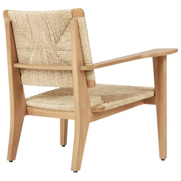 GUBI Terrassenmöbel^F-Chair Outdoor Loungesessel, natur, Teakholz