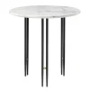 GUBI Tische-IOI Couchtisch, 50 cm, Schwarz – weißer Marmor
