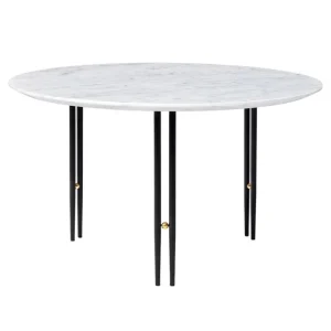 &Tradition Tische-GUBI IOI Couchtisch, 70 cm, Schwarz – weißer Marmor