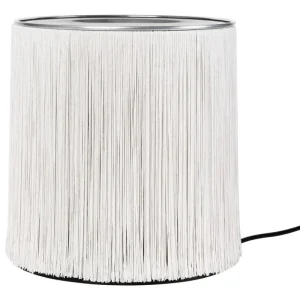 GUBI Tischlampen-Model 597 Tischleuchte, poliertes Aluminium - cremeweiße Fransen