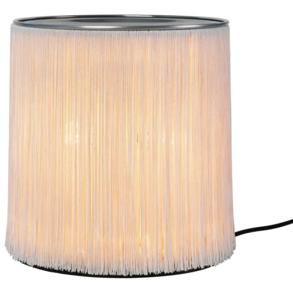 GUBI Tischlampen-Model 597 Tischleuchte, poliertes Aluminium - cremeweiße Fransen
