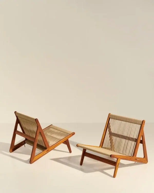 GUBI Terrassenmöbel | Sitzgelegenheiten^MR01 Initial Outdoor-Loungesessel, Iroko geölt