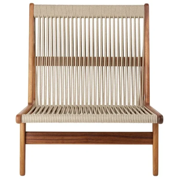 GUBI Terrassenmöbel | Sitzgelegenheiten^MR01 Initial Outdoor-Loungesessel, Iroko geölt
