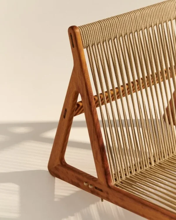 GUBI Terrassenmöbel | Sitzgelegenheiten^MR01 Initial Outdoor-Loungesessel, Iroko geölt