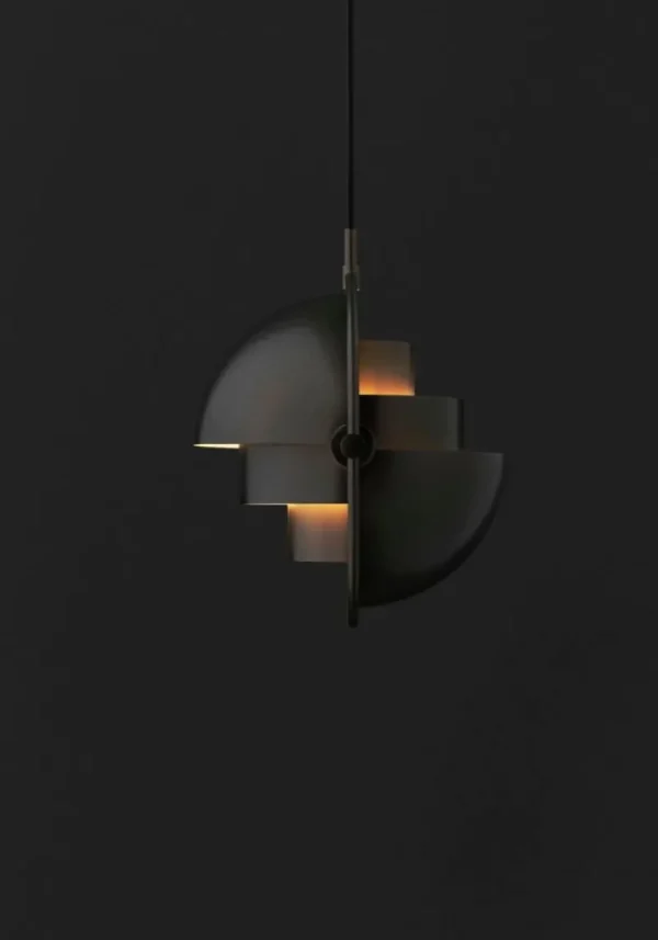 Flos Deckenleuchten-GUBI Multi Lite Pendelleuchte, klein, Messing schwarz