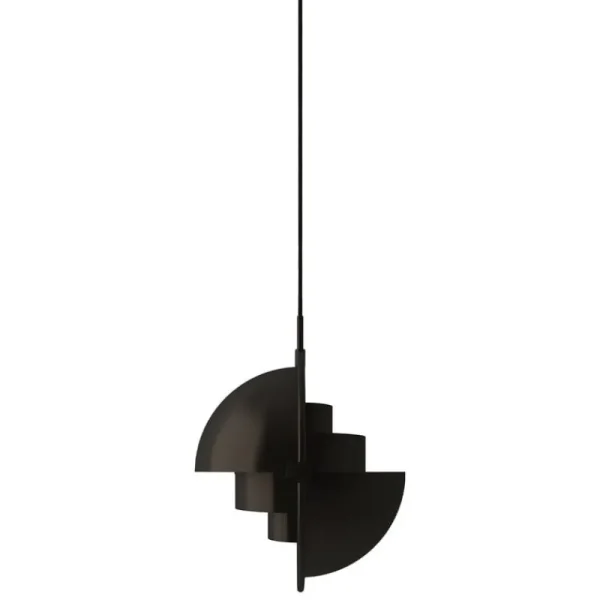 Flos Deckenleuchten-GUBI Multi Lite Pendelleuchte, klein, Messing schwarz