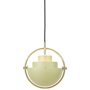 Louis Poulsen Deckenleuchten-GUBI Multi-Lite Pendelleuchte, klein, Messing - Desert Sage
