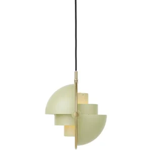 Louis Poulsen Deckenleuchten-GUBI Multi-Lite Pendelleuchte, klein, Messing - Desert Sage