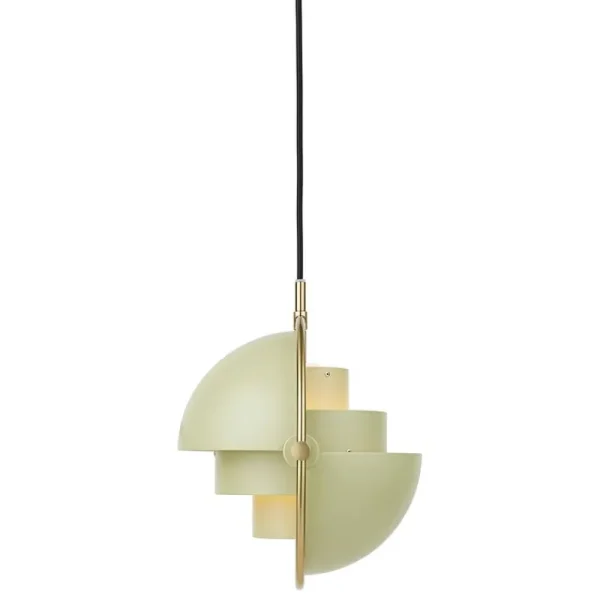 Louis Poulsen Deckenleuchten-GUBI Multi-Lite Pendelleuchte, klein, Messing - Desert Sage