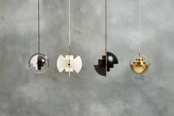 Petite Friture Deckenleuchten-GUBI Multi-Lite Pendelleuchte, klein, Messing - glänzendes Messing