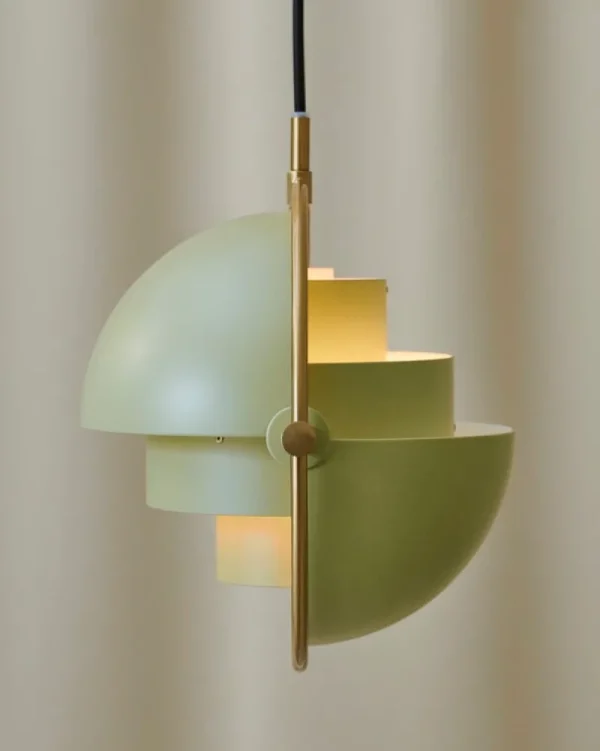 Louis Poulsen Deckenleuchten-GUBI Multi-Lite Pendelleuchte, klein, Messing - Desert Sage