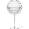 Petite Friture Tischlampen-GUBI Multi-Lite Tischleuchte, Chrom - weiß seidenmatt