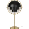 Louis Poulsen Tischlampen-GUBI Multi-Lite Tischleuchte, Messing - schwarz seidenmatt