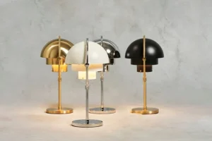 u00d6rsju00f6 Tischlampen | Tragbare Lampen-GUBI Multi-Lite tragbare Tischleuchte, Messing - Schwarz