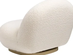 Fogia Sitzgelegenheiten-GUBI Pacha Loungesessel, Drehfuß, Karakorum 001 – Pearl Gold