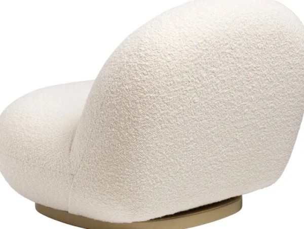 Fogia Sitzgelegenheiten-GUBI Pacha Loungesessel, Drehfuß, Karakorum 001 – Pearl Gold