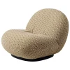 GUBI Terrassenmöbel^Pacha Outdoor Loungesessel, Schwenkfuß, Chevron FR 022