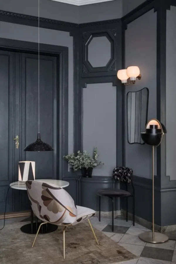 Artemide Deckenleuchten-GUBI Pendelleuchte Tynell 1965, schwarz