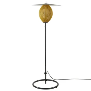 GUBI Außenbeleuchtung | Außenleuchten^Satellite Outdoor Stehleuchte, Schwarz - Senfgold