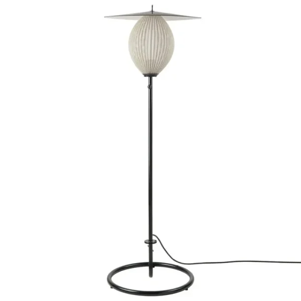 GUBI Außenbeleuchtung | Außenleuchten^Satellite Outdoor Stehleuchte, Schwarz - Cremeweiß