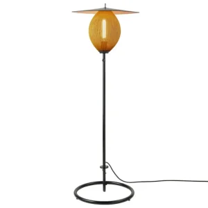 GUBI Außenbeleuchtung | Außenleuchten^Satellite Outdoor Stehleuchte, Schwarz - Senfgold