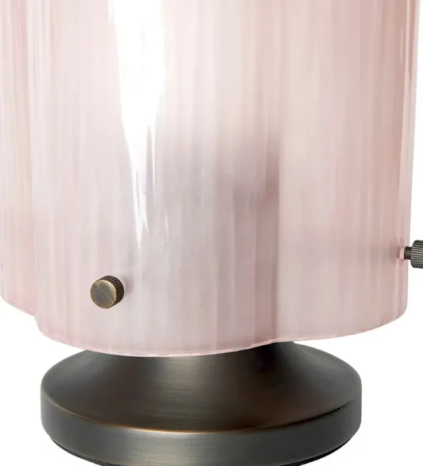 GUBI Tischlampen-Seine Tischleuchte, Antikmessing - Korallenrosa