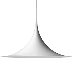 Bomma Deckenleuchten-GUBI Semi Pendelleuchte, 47 cm, mattweiß