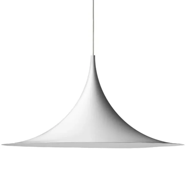 Bomma Deckenleuchten-GUBI Semi Pendelleuchte, 47 cm, mattweiß